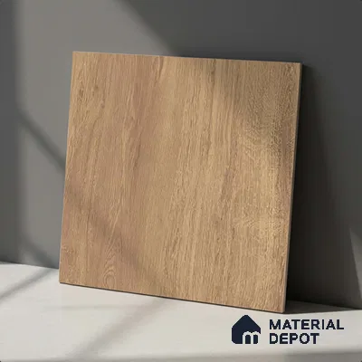 Brown Wood Floor Tile TL 06806 Lustra Urban Sandstone 2 ft x 2 ft Vitrified Carving Matte Finish - 9 mm | 4 Random Design | Suitable for Living Room, Bedroom, Bathroom