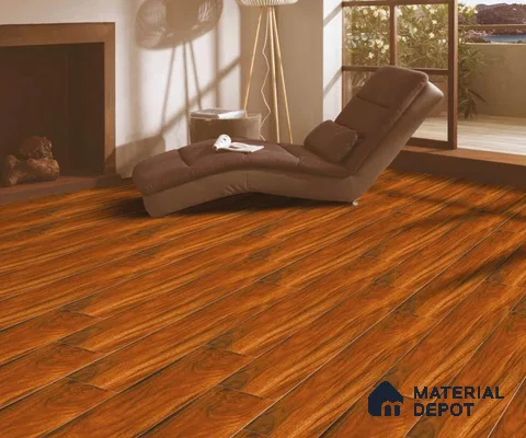 Wooden Floor Tile TL 04812 Plank Scape Palmwood Brown 1200 x 200 mm Vitrified Matte Finish - 9 mm | Random Design | Suitable for Living Room, Bedroom, Kitchen, Bathroom (Sample)