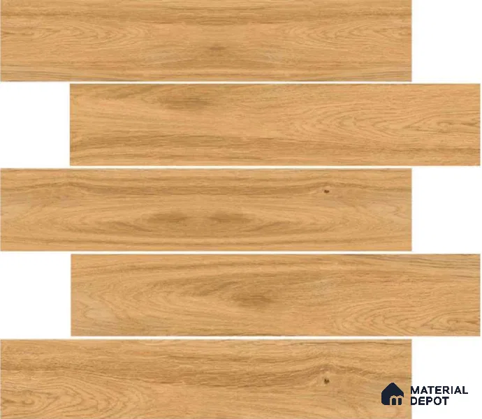Wooden Floor Tile TL 04813 Plank Scape Pineway 1200 x 200 mm Vitrified Matte Finish - 9 mm | Random Design | Suitable for Living Room, Bedroom, Kitchen, Bathroom (Sample)
