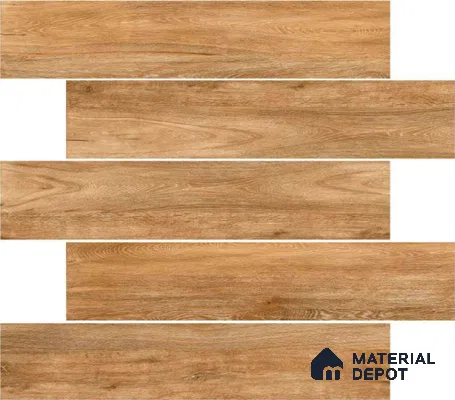 Wooden Floor Tile TL 04815 Plank Scape Forest Pine 1200 x 200 mm Vitrified Matte Finish - 9 mm | Random Design | Suitable for Living Room, Bedroom, Kitchen, Bathroom (Sample)