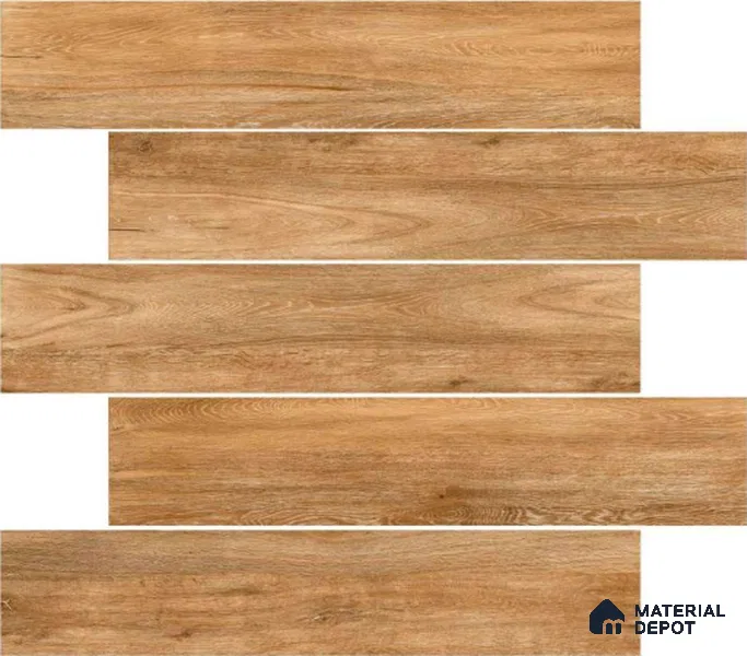 Wooden Floor Tile TL 04815 Plank Scape Forest Pine 1200 x 200 mm Vitrified Matte Finish - 9 mm | Random Design | Suitable for Living Room, Bedroom, Kitchen, Bathroom (Sample)