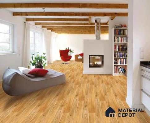 Wooden Floor Tile TL 04815 Plank Scape Forest Pine 1200 x 200 mm Vitrified Matte Finish - 9 mm | Random Design | Suitable for Living Room, Bedroom, Kitchen, Bathroom (Sample)