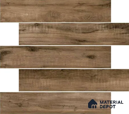 Wooden Floor Tile TL 04817 Plank Scape Regal Moss 1200 x 200 mm Vitrified Matte Finish - 9 mm | Random Design | Suitable for Living Room, Bedroom, Kitchen, Bathroom (Sample)