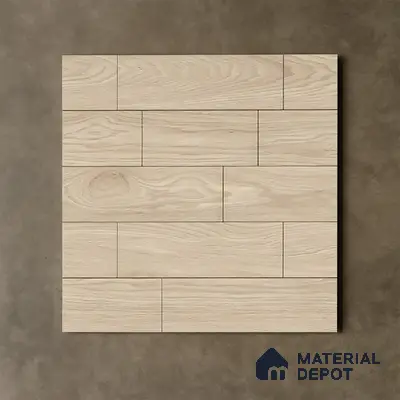 Wooden Tile TL 04683 Maple Espresso 2 ft x 2 ft Porcelain Matte Finish 8 mm | Suitable for Living Room, Bedroom, Bathroom, Kitchen & Balcony