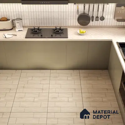 Wooden Tile TL 04683 Maple Espresso 2 ft x 2 ft Porcelain Matte Finish 8 mm | Suitable for Living Room, Bedroom, Bathroom, Kitchen & Balcony