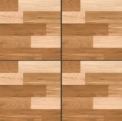 Wooden Tile TL 04677 Maple Miele Brown 2 ft x 2 ft Porcelain Matte Finish 8 mm | Suitable for Living Room, Bedroom, Bathroom, Kitchen & Balcony