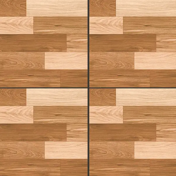 Wooden Tile TL 04677 Maple Miele Brown 2 ft x 2 ft Porcelain Matte Finish 8 mm | Suitable for Living Room, Bedroom, Bathroom, Kitchen & Balcony