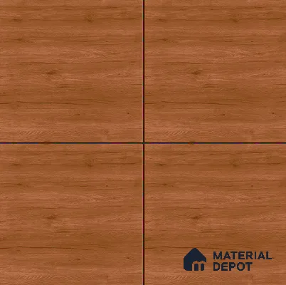 Wooden Tile TL 04681 Maple Natural Copper Brown 2 ft x 2 ft Porcelain Matte Finish 8 mm | Suitable for Living Room, Bedroom, Bathroom, Kitchen & Balcony
