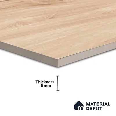 Wooden Tile TL 04682 Maple Nocciola Brown 2 ft x 2 ft Porcelain Matte Finish 8 mm | Suitable for Living Room, Bedroom, Bathroom, Kitchen & Balcony