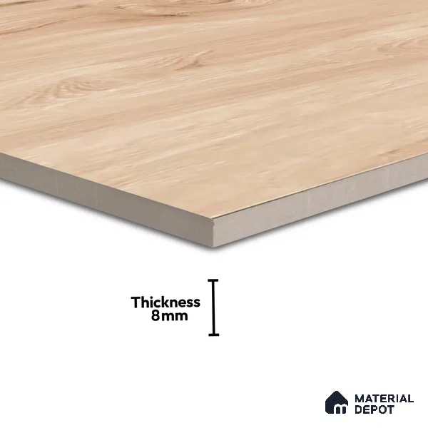 Wooden Tile TL 04682 Maple Nocciola Brown 2 ft x 2 ft Porcelain Matte Finish 8 mm | Suitable for Living Room, Bedroom, Bathroom, Kitchen & Balcony