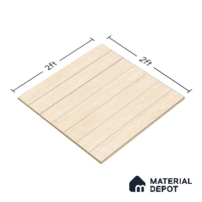 Wooden Tile TL 04680 Maple Saratoga 2 ft x 2 ft Porcelain Matte Finish 8 mm | Suitable for Living Room, Bedroom, Bathroom, Kitchen & Balcony