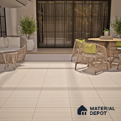 Wooden Tile TL 04680 Maple Saratoga 2 ft x 2 ft Porcelain Matte Finish 8 mm | Suitable for Living Room, Bedroom, Bathroom, Kitchen & Balcony