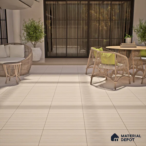 Wooden Tile TL 04680 Maple Saratoga 2 ft x 2 ft Porcelain Matte Finish 8 mm | Suitable for Living Room, Bedroom, Bathroom, Kitchen & Balcony
