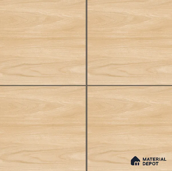 Wooden Tile TL 04678 Maple Sparrow Brown 2 ft x 2 ft Porcelain Matte Finish 8 mm | Suitable for Living Room, Bedroom, Bathroom, Kitchen & Balcony