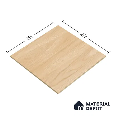 Wooden Tile TL 04678 Maple Sparrow Brown 2 ft x 2 ft Porcelain Matte Finish 8 mm | Suitable for Living Room, Bedroom, Bathroom, Kitchen & Balcony