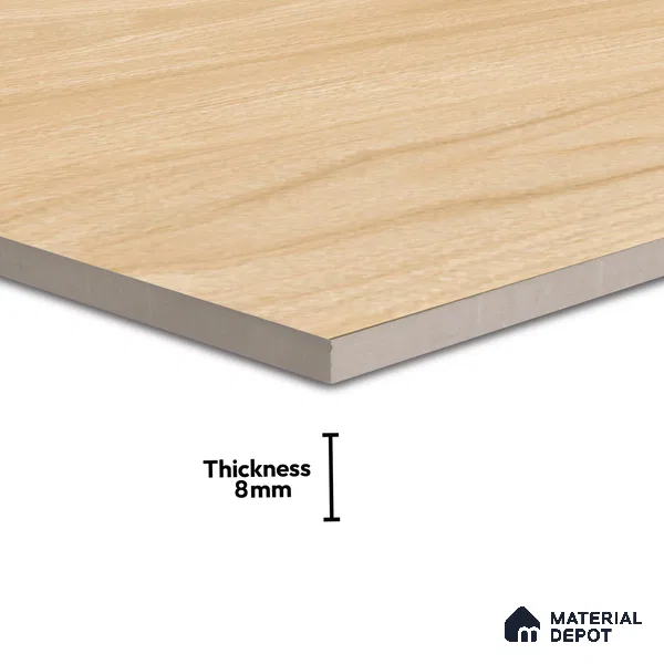 Wooden Tile TL 04678 Maple Sparrow Brown 2 ft x 2 ft Porcelain Matte Finish 8 mm | Suitable for Living Room, Bedroom, Bathroom, Kitchen & Balcony