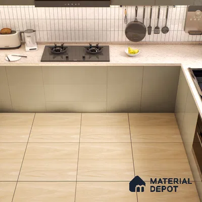 Wooden Tile TL 04678 Maple Sparrow Brown 2 ft x 2 ft Porcelain Matte Finish 8 mm | Suitable for Living Room, Bedroom, Bathroom, Kitchen & Balcony