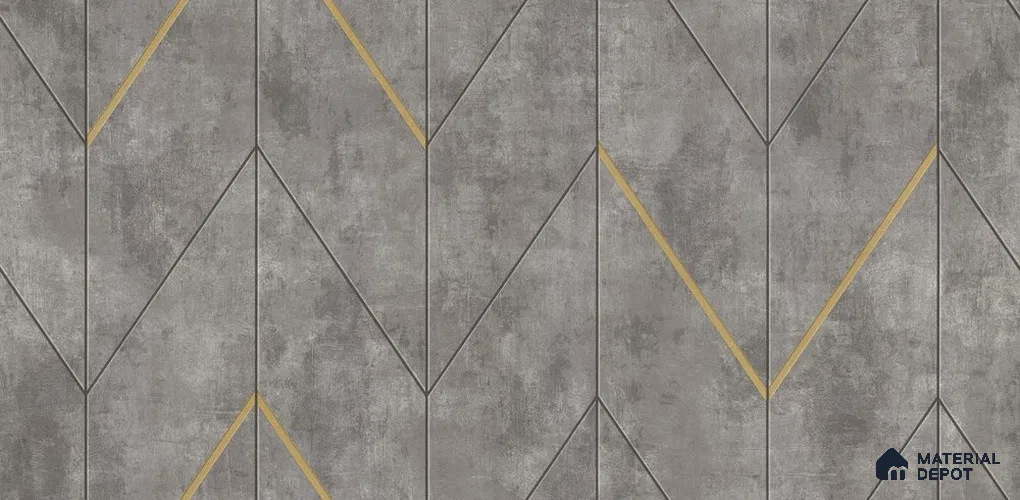 10302-3 | 17ft x 3.5 ft (42 Inches) Geometric Look Wallpaper - 59 Sq. Ft. | Minimum 15% wastage during installation
