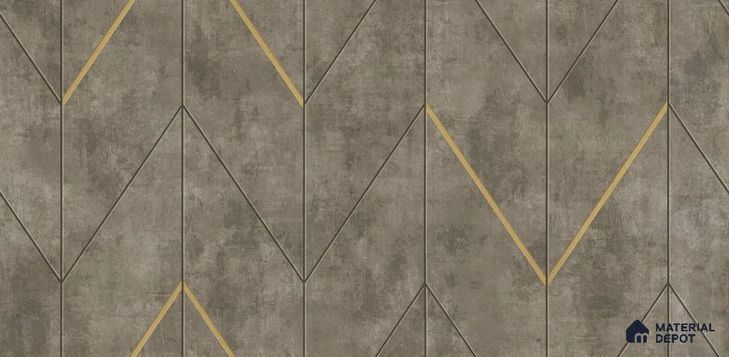 10302-4 | 17ft x 3.5 ft (42 Inches) Geometric Look Wallpaper - 59 Sq. Ft. | Minimum 15% wastage during installation