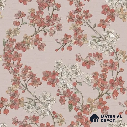 322204 | 32 ft x 1.73 ft (20.76 Inches) Florals Look Wallpaper - 57.05 Sq. Ft. | Minimum 15% wastage during installation