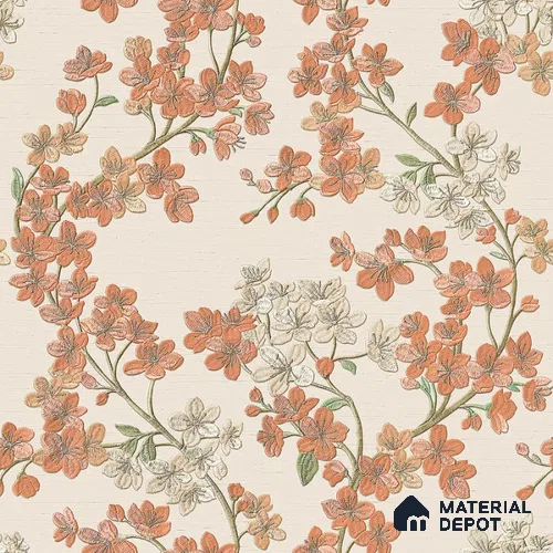 322202 | 32 ft x 1.73 ft (20.76 Inches) Florals Look Wallpaper - 57.05 Sq. Ft. | Minimum 15% wastage during installation