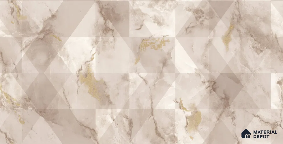 10259-1 | 5.18 Meter x 42 Inch PVC Marble Look Wallpaper - 59.5 Sq. Ft. | Minimum 10% wastage during installation