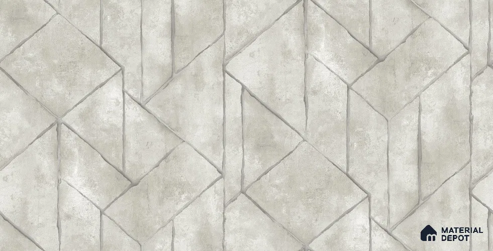 10256-2 | 5.18 Meter x 42 Inch PVC Geometric Look Wallpaper - 59.5 Sq. Ft. | Minimum 15% wastage during installation