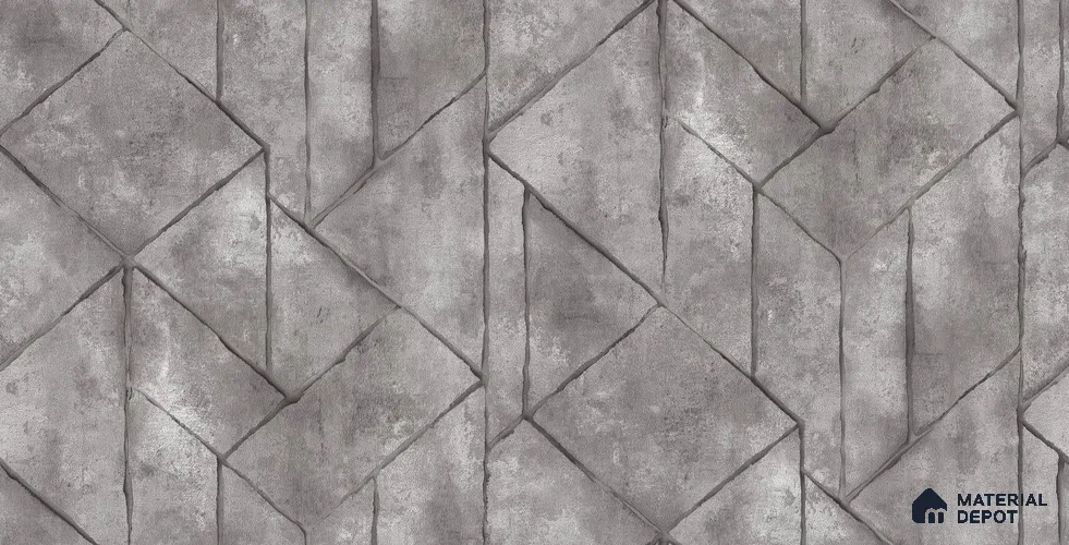 10256-4 | 5.18 Meter x 42 Inch PVC Geometric Look Wallpaper - 59.5 Sq. Ft. | Minimum 15% wastage during installation
