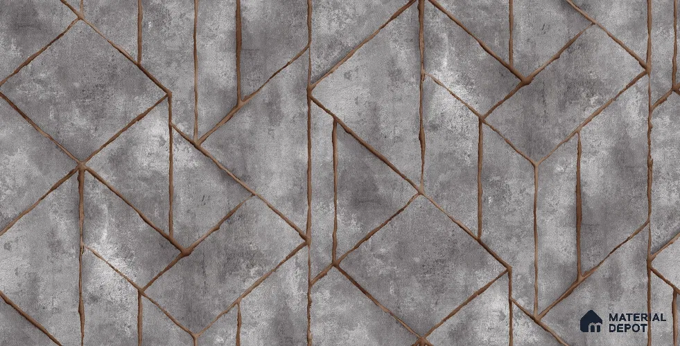 10256-5 | 5.18 Meter x 42 Inch PVC Geometric Look Wallpaper - 59.5 Sq. Ft. | Minimum 15% wastage during installation