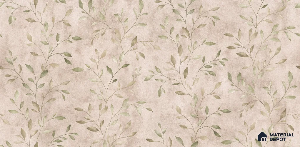 10254-4 | 5.18 Meter x 42 Inch PVC Florals Look Wallpaper - 59.5 Sq. Ft. | Minimum 15% wastage during installation