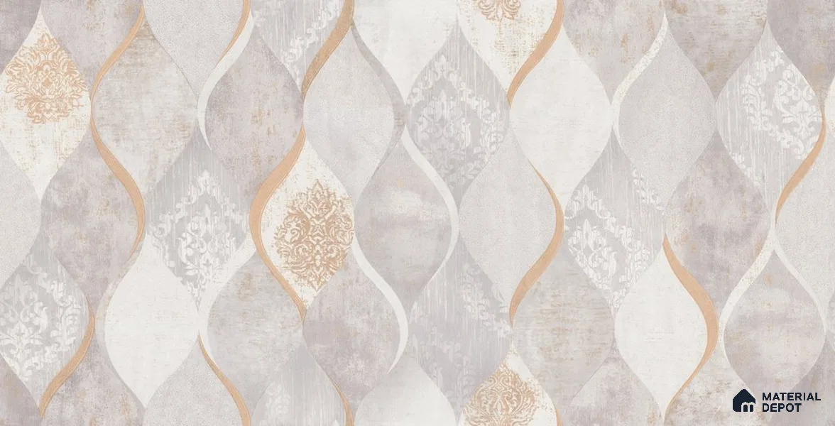 10253-2 | 5.18 Meter x 42 Inch PVC Patterned Look Wallpaper - 59.5 Sq. Ft. | Minimum 15% wastage during installation