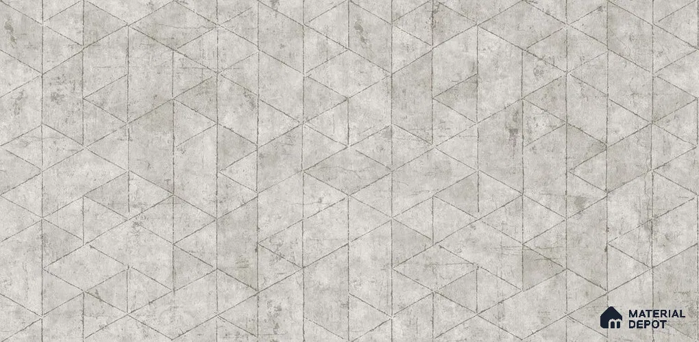 10239-2 | 5.18 Meter x 42 Inch PVC Geometric Look Wallpaper - 59.5 Sq. Ft. | Minimum 15% wastage during installation