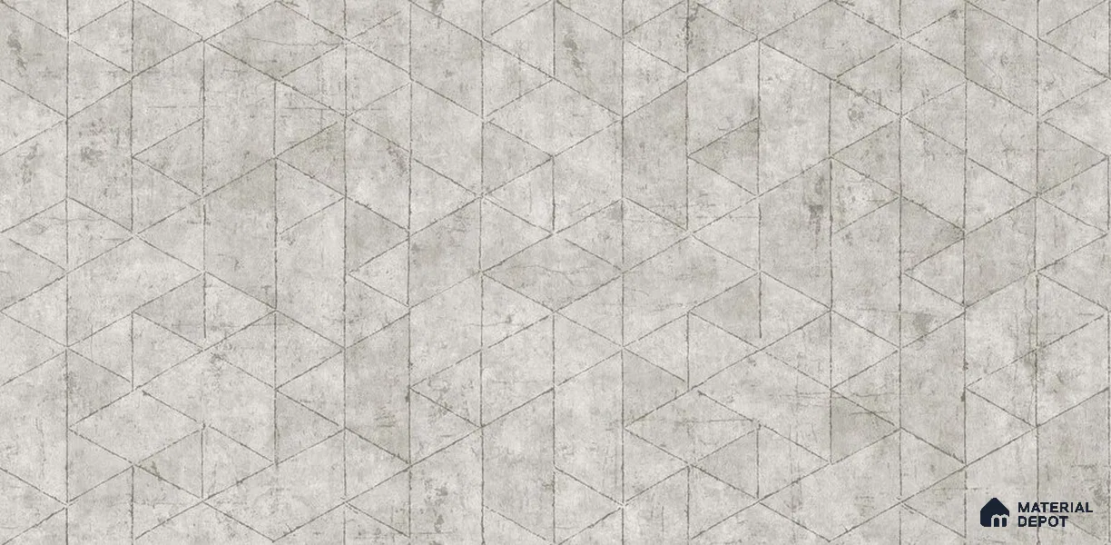 10239-2 | 5.18 Meter x 42 Inch PVC Geometric Look Wallpaper - 59.5 Sq. Ft. | Minimum 15% wastage during installation