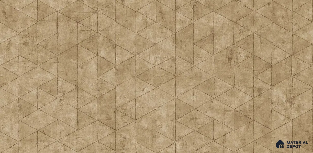 10239-4 | 5.18 Meter x 42 Inch PVC Geometric Look Wallpaper - 59.5 Sq. Ft. | Minimum 15% wastage during installation