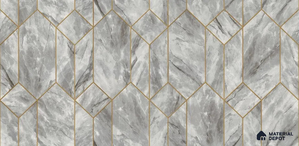 10234-4 | 5.18 Meter x 42 Inch PVC Geometric Look Wallpaper - 59.5 Sq. Ft. | Minimum 15% wastage during installation