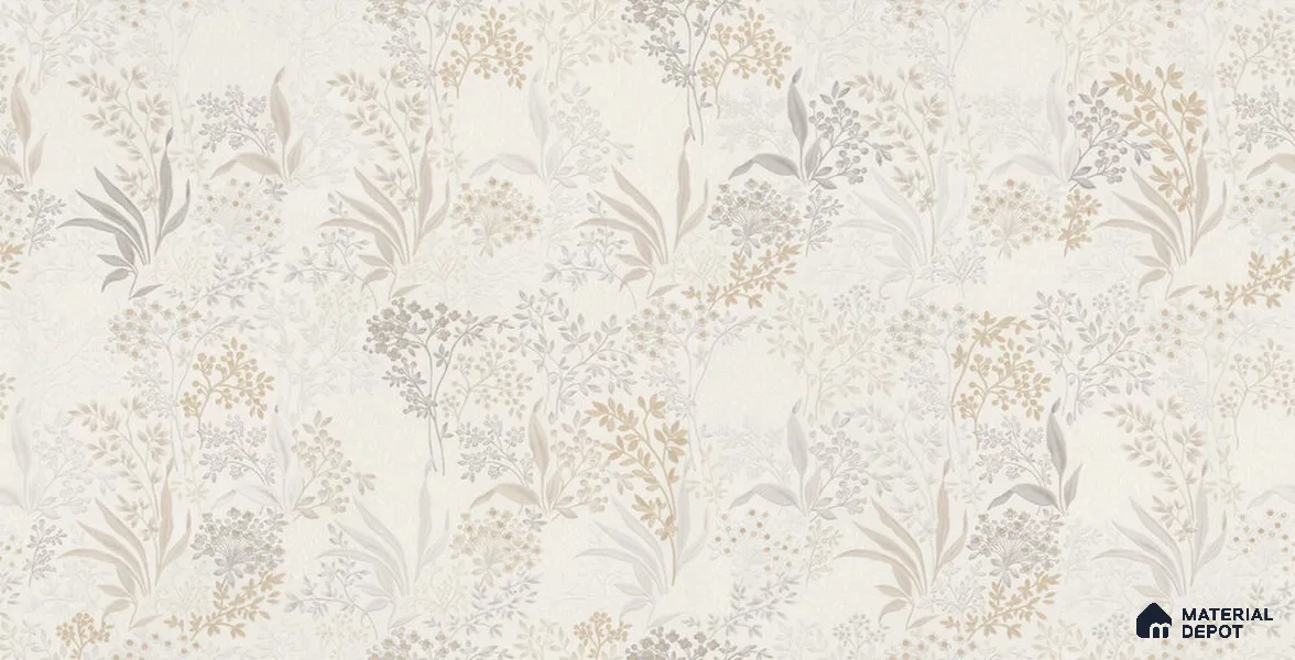 10232-1 | 5.18 Meter x 42 Inch PVC Florals Look Wallpaper - 59.5 Sq. Ft. | Minimum 15% wastage during installation