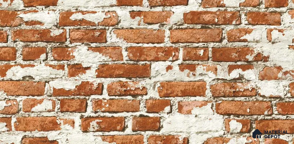 10221-1 | 5.18 Meter x 42 Inch PVC Brick Look Wallpaper - 59.5 Sq. Ft. | Minimum 15% wastage during installation