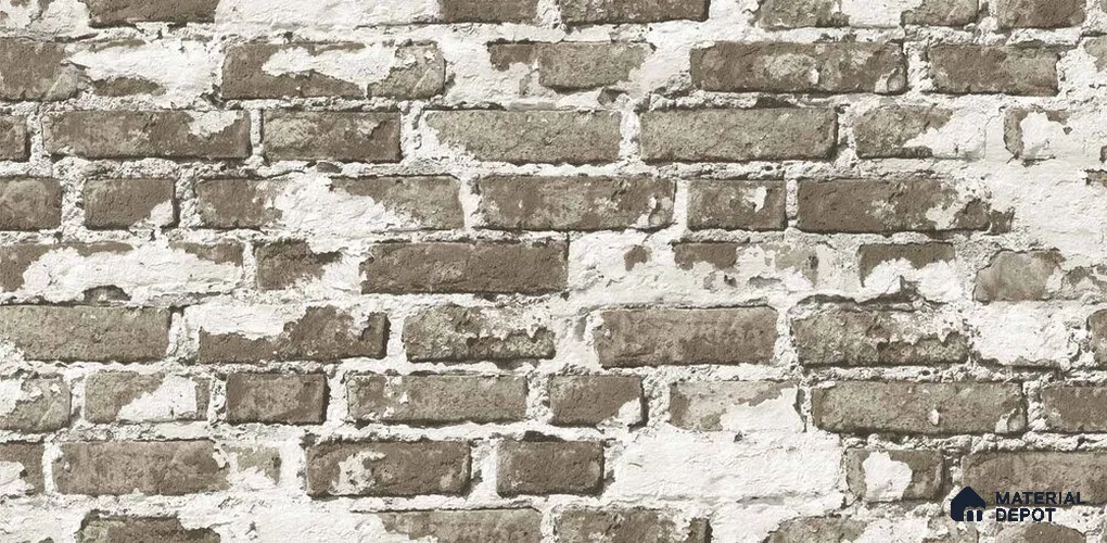 10221-3 | 5.18 Meter x 42 Inch PVC Brick Look Wallpaper - 59.5 Sq. Ft. | Minimum 15% wastage during installation