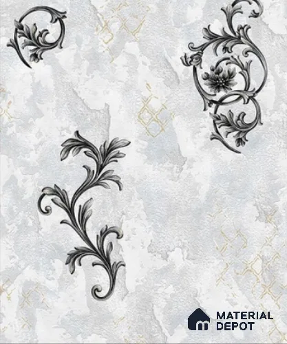 WP6504 | 9.5 Meter x 21 Inch Vinyl Base Paper Patterned Look Wallpaper - 54.54 Sq. Ft. | Minimum 15% wastage during installation