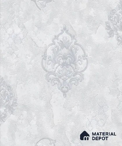 WP6507 | 9.5 Meter x 21 Inch Vinyl Base Paper Damask Look Wallpaper - 54.54 Sq. Ft. | Minimum 15% wastage during installation