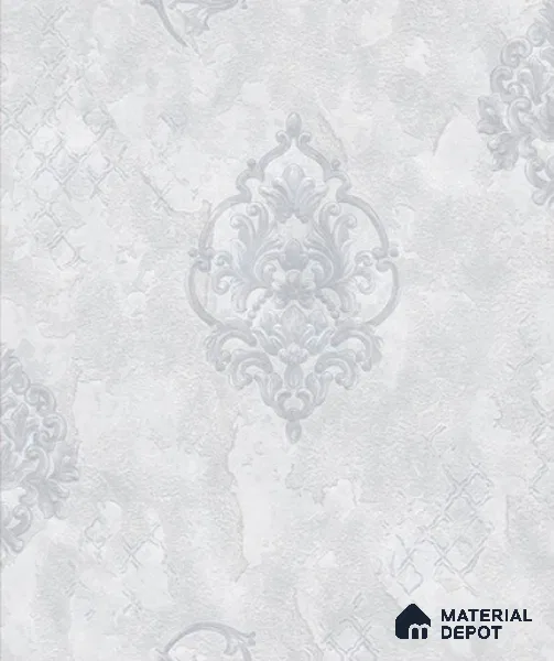 WP6507 | 9.5 Meter x 21 Inch Vinyl Base Paper Damask Look Wallpaper - 54.54 Sq. Ft. | Minimum 15% wastage during installation