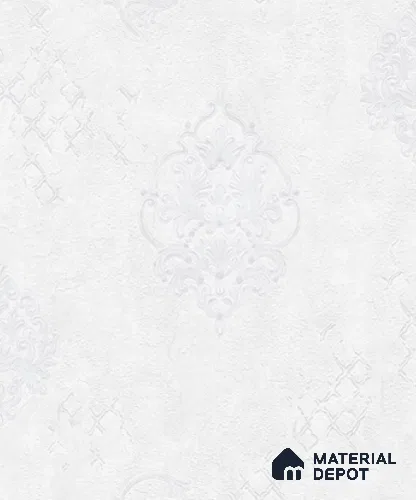WP6515 | 9.5 Meter x 21 Inch Vinyl Base Paper Damask Look Wallpaper - 54.54 Sq. Ft. | Minimum 15% wastage during installation
