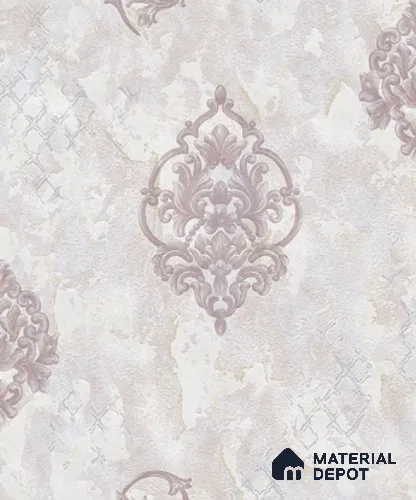 WP6516 | 9.5 Meter x 21 Inch Vinyl Base Paper Damask Look Wallpaper - 54.54 Sq. Ft. | Minimum 15% wastage during installation