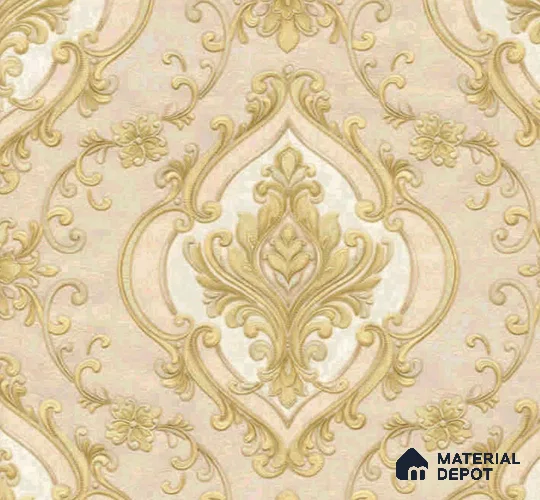 WP401-7 | 9.5 Meter x 21 Inches Damask look Wallpaper - 54.54 Sq. Ft. | Minimum 15% wastage during installation