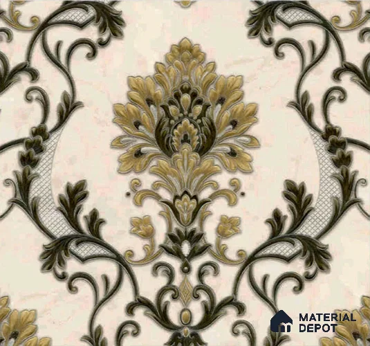 WP401-19 | 9.5 Meter x 21 Inches Damask look Wallpaper - 54.54 Sq. Ft. | Minimum 15% wastage during installation