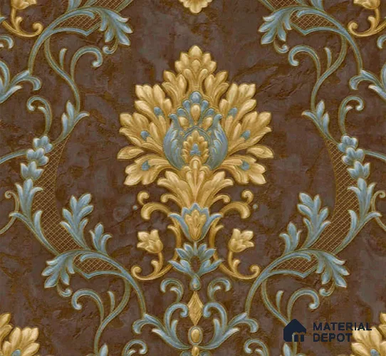 WP401-21 | 9.5 Meter x 21 Inches Damask look Wallpaper - 54.54 Sq. Ft. | Minimum 15% wastage during installation