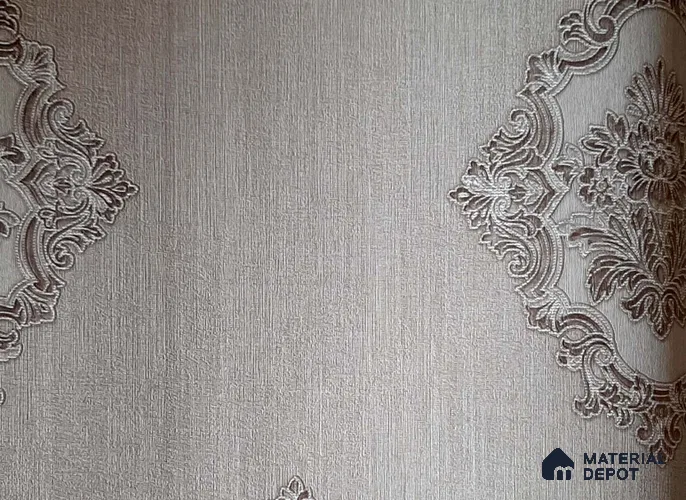 10195-4 | 10 Meter x 21 Inch Non Woven Damask Look Wallpaper - 57 Sq. Ft. | Minimum 15% wastage during installation