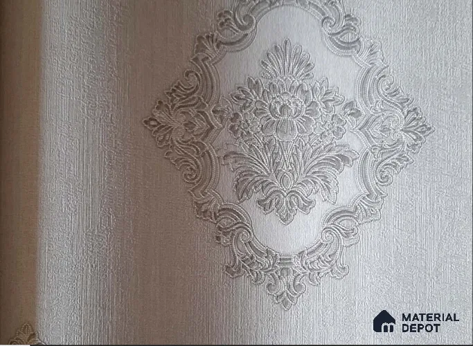 10195-2 | 10 Meter x 21 Inch Non Woven Damask Look Wallpaper - 57 Sq. Ft. | Minimum 15% wastage during installation