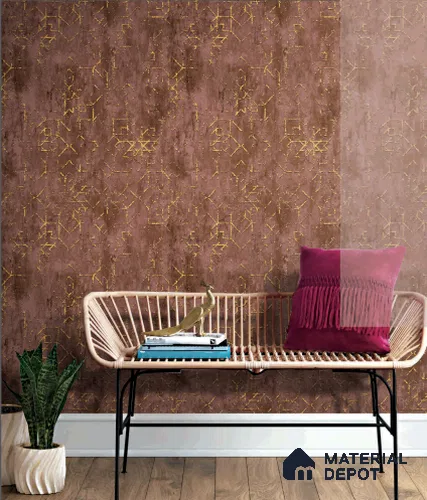 Rahira Series RH8033 10 Meter x 21 Inches Patterned look Wallpaper - 57.05 Sq. Ft. | Minimum 15% wastage during installation