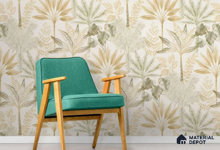 88108 | 10 Meter x 21 Inch PVC Nature Look Wallpaper - 57 Sq. Ft. | Minimum 15% wastage during installation